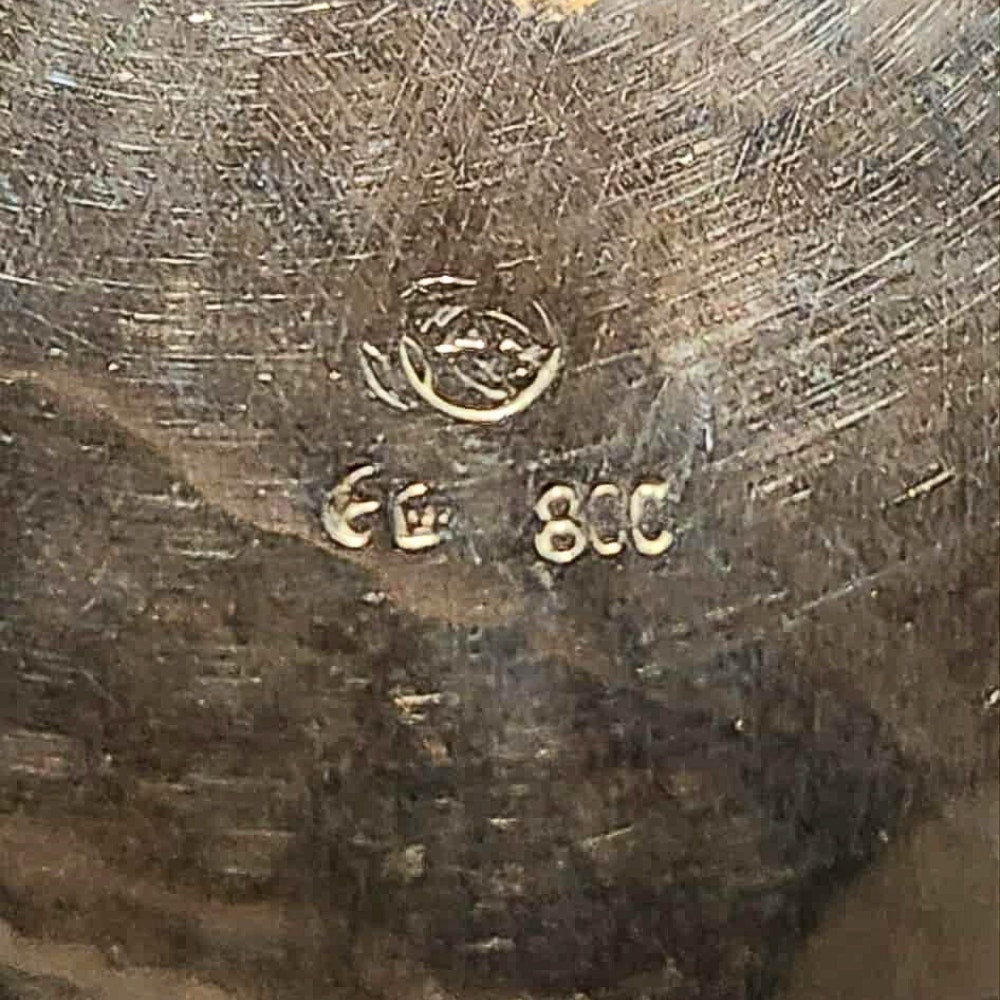 Gorgeous Large German Continental Silver Footed Bowl