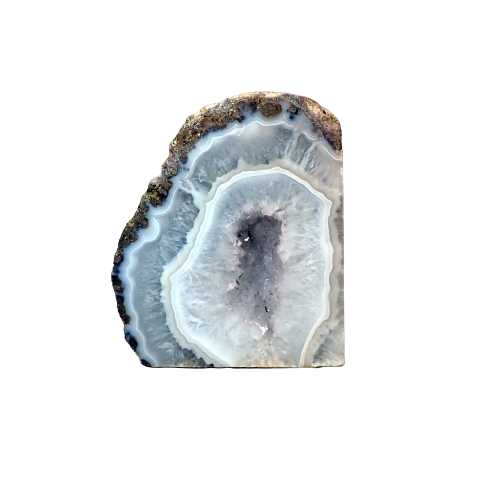 Quartz Geode Bookend