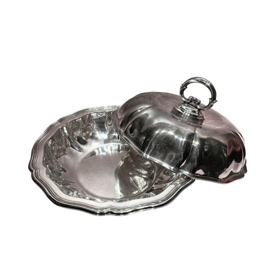 Norsk Filigransfabrikk Norwegian Continental Silver Covered Serving Dish with Lid