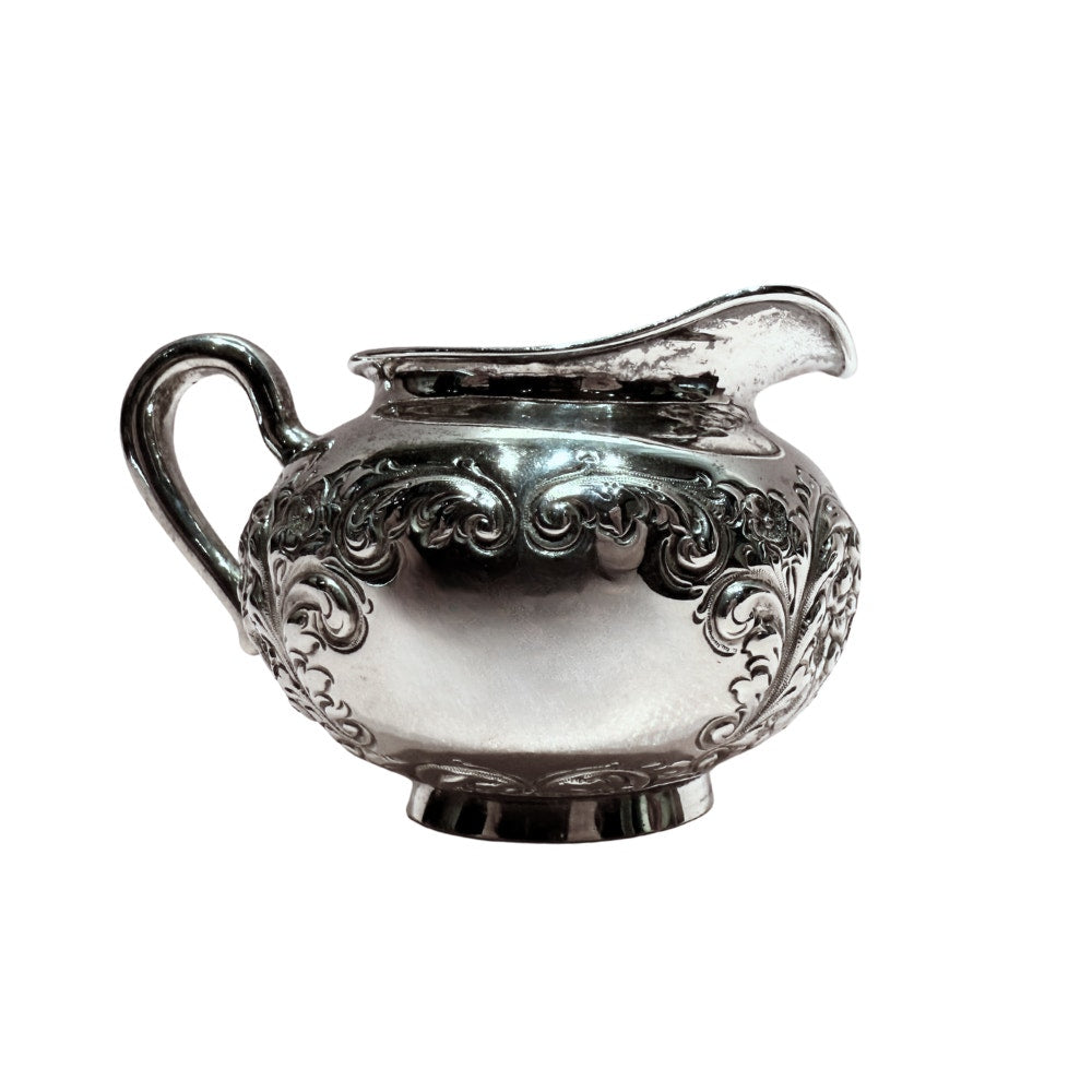 J. F. Fradley & Co. Floral Sterling Silver Creamer