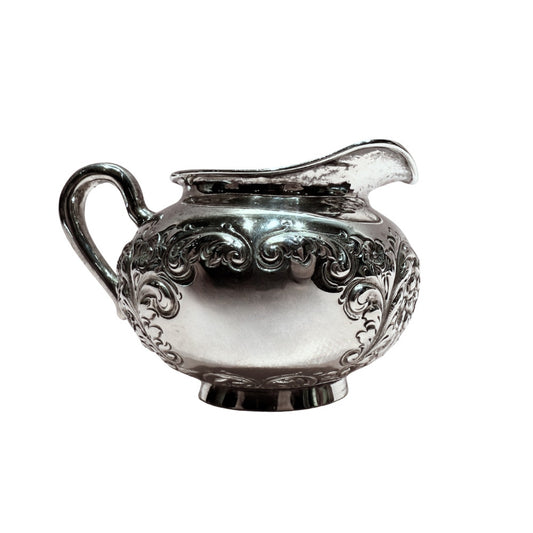 J. F. Fradley & Co. Floral Sterling Silver Creamer