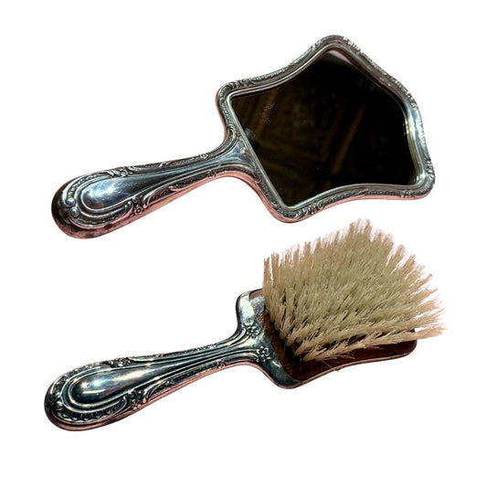 Gorham Sterling Silver Mirror and Brush Set