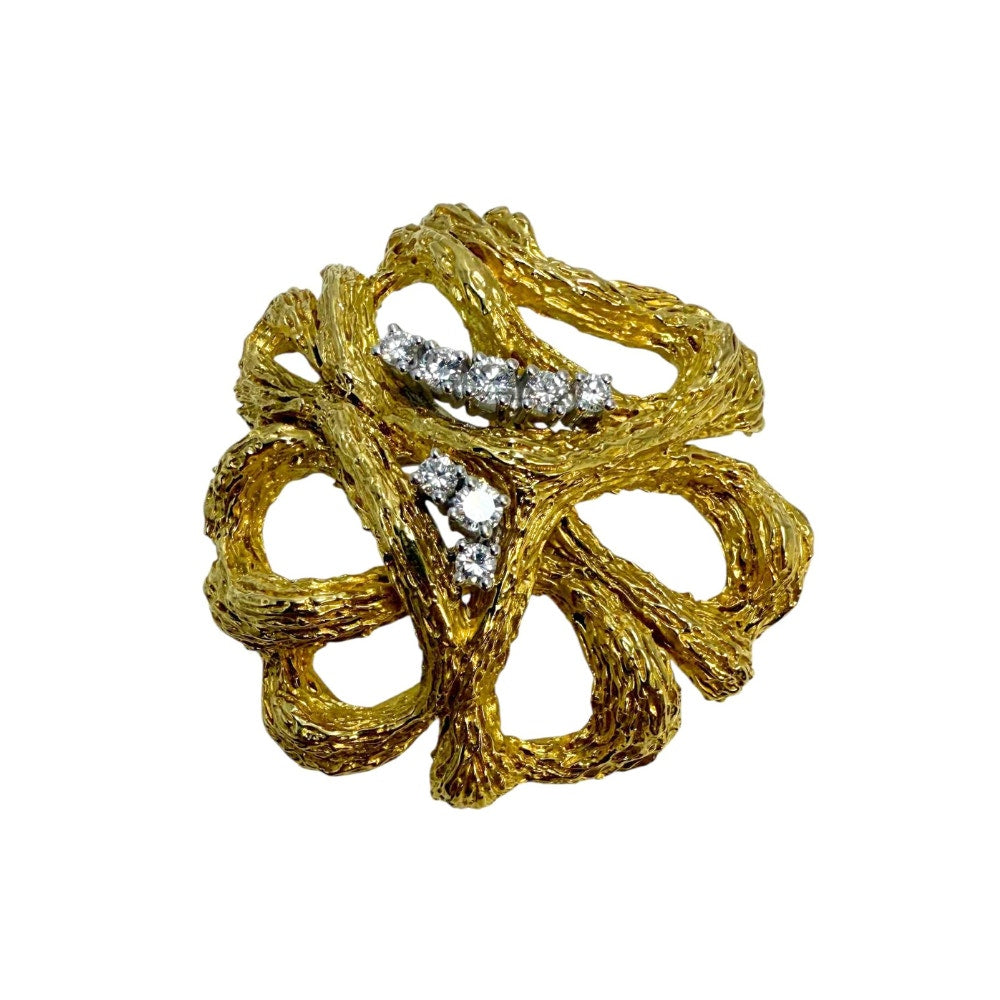 Carl F. Bucherer 18K Diamond Brooch