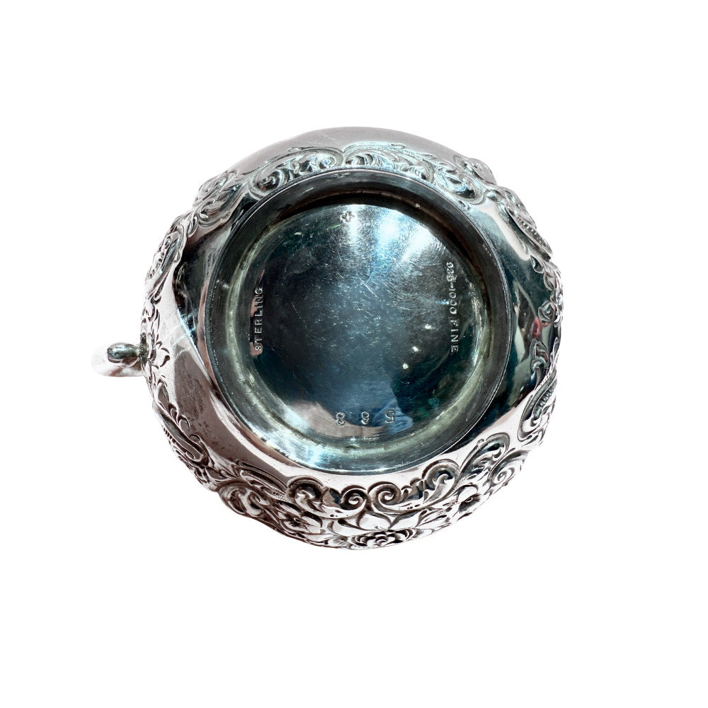 J. F. Fradley & Co. Floral Sterling Silver Creamer